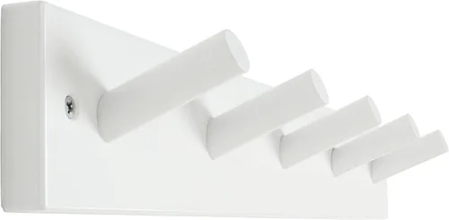Miniatura 10 de SKOLOO Perchero de Pared de Bambú Montado en la Pared, 16 Pulgadas de Agujero a Agujero, 5 Clavos de Bambú para Pared para Colgar Ropas, Batas