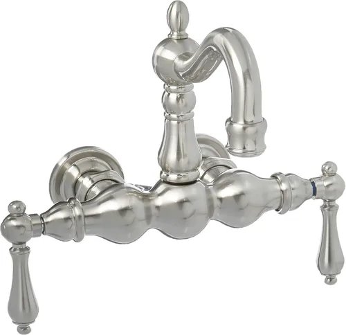 Miniatura 6 de Elements of Design DT0715AX - Llenador de bañera con patas de garra para montaje en pared, 4-3/4 pulgadas en alcance de boquilla, bronce aceitado