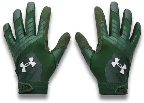 Miniatura 17 de Under Armour Guantes de béisbol Clean Up para hombre (100) blanco / plata metálica / plata metálica
