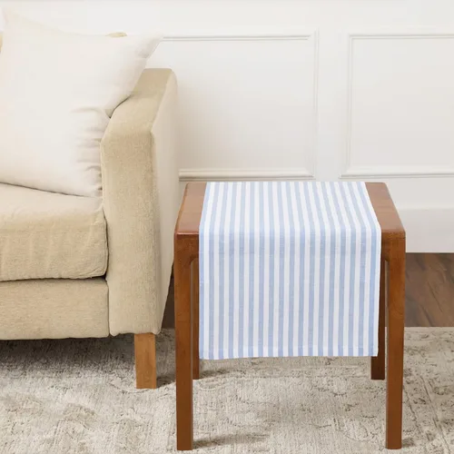 Miniatura 73 de Solino Home Camino de mesa de lino de 36 pulgadas – Amalfi Stripe 100% lino puro, camino de mesa azul marino y blanco, 14 x 36 pulgadas, ideal