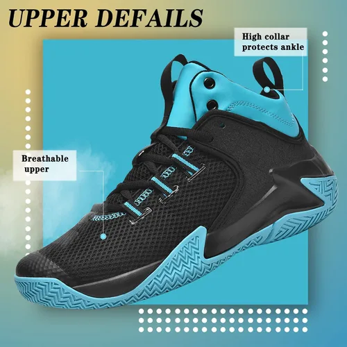 Miniatura 2 de CJSPORX - Tenis de baloncesto para hombre, transpirables, antideslizantes, para correr