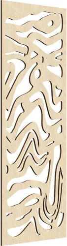 Miniatura 173 de 9 3/8"W x 24 3/8"H x 1/4"T Northfield Decorativos Paneles de Pared de Madera Calado, Abedul