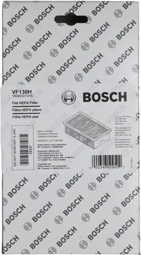 Miniatura 7 de Bosch Filtro HEPA plano VF130H, captura el 99.97% de las partículas para un control superior de alergias y polvo