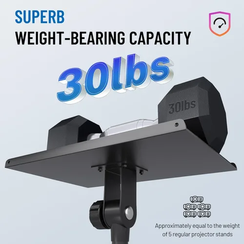 Miniatura 3 de CAHAYA Soporte para Proyector Trípode Ajustable - Estable para Tabletas, Teléfonos, Libros, Altura 26" a 51.5", Soporte Multifuncional para Laptop