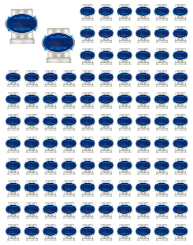 Miniatura 7 de QWORK Paquete de 100 conectores de 3 cables eléctricos IDC 314-BOX para cables 22-14 AWG