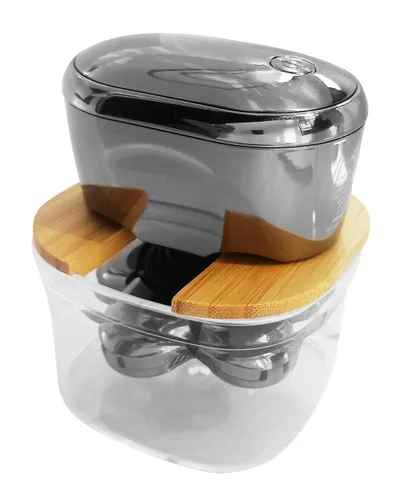 Miniatura 7 de d Bamboo Shaver - Soporte de enjuague compatible con Skull Shaver Pitbull Silver PRO SX5, afeitadora de cabeza y cara, Pitbull, Palma, Butterfly