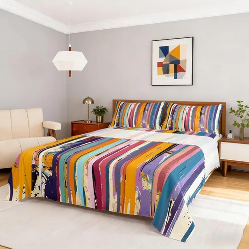 Miniatura 16 de Castle Fairy Juego de sábanas de motocross tamaño twin, juego de ropa de cama verde con diseño de panal ombré, decoración de habitación de niños