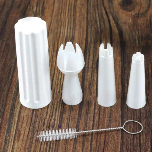 Miniatura 3 de Piezas de repuesto para dispensador de crema batida Fabricante de postres 3 consejos de decoración Gourmet Whip Culinary Soporte de cargador
