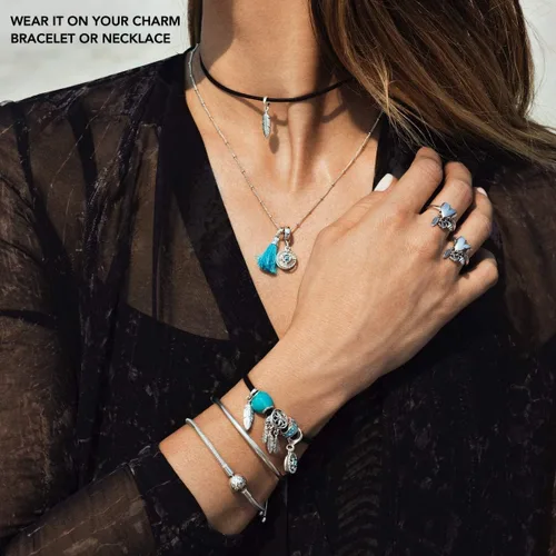 Miniatura 8 de Bolenvi Banderas Travel Country, dijes para el día de la madre, plata de ley 925 para pandora y pulseras o collares similares, joyería para mujeres