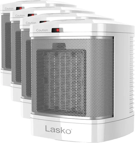 Miniatura 10 de Lasko Calentador Eléctrico Portátil de Cerámica para Espacio con Enchufe ALCI para Uso en Baño, 2 Ajustes de Calor y Botón de Calor Simple, 8