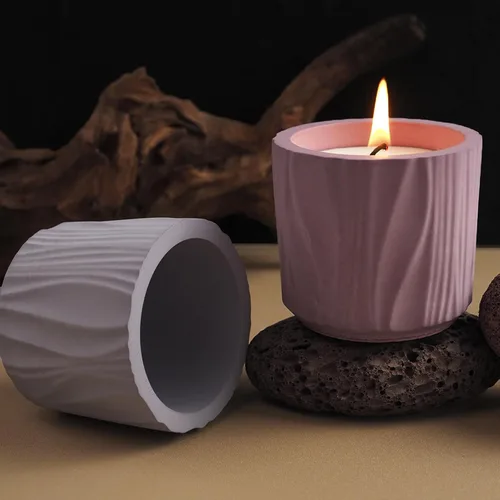 Miniatura 3 de Moldes redondos para tarros de velas, moldes de silicona cilíndricos creativos, moldes de fabricación de botellas redondas de hormigón para soporte