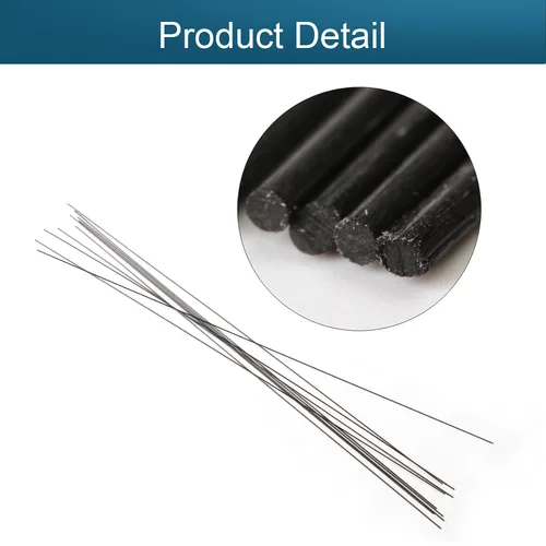 Miniatura 3 de Fielect Varilla de fibra de carbono de 0.039 in para avión RC Mate Poste Longitud 15.748 in 15.7 pulgadas 10pcs