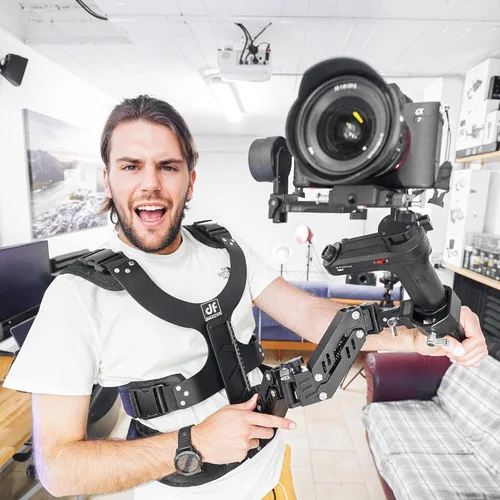 Miniatura 8 de DF DIGITALFOTO Thanos SE Sistema de chaleco de soporte de cardán, video SteadyCam Axis compatible con DJI RS5/RS4/RS 4 Pro/Mini/RS 3/PRO/RS2, ZHIYUN