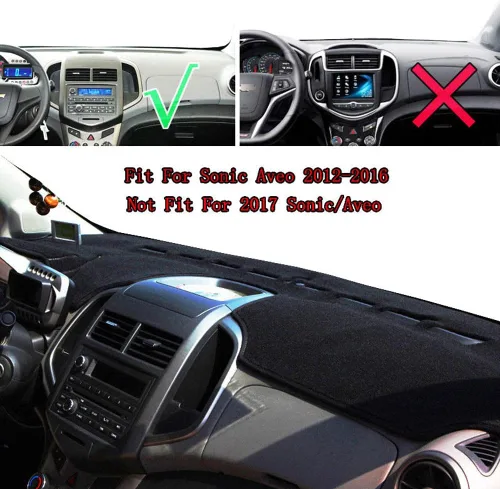 Miniatura 4 de LEFEDA Para Chevrolet Aveo Sonic 2012-2015 2016, Car Styling Dashboard Cover Pad Mat Dashmat Dash Parasol Proteger Alfombra Accesorios
