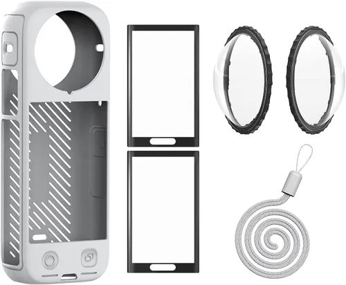 Miniatura 6 de Insta 360 X4 Lens Guards - Funda de silicona y protectores de pantalla compatibles con Insta360 X4
