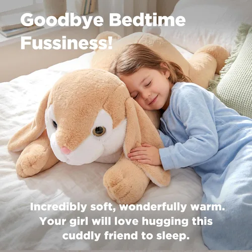 Miniatura 3 de IKASA Juguete de peluche de conejo gigante, conejito grande de 30 pulgadas, juguetes de peluche para niños y niñas