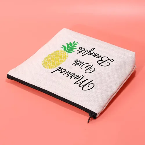 Miniatura 5 de JXGZSO Divertido Swinger Regalo Adulto Invertido Piña Maquillaje Bolsa Casado Con Beneficios Swingers Estilo de Vida Regalos, Casado con beneficios