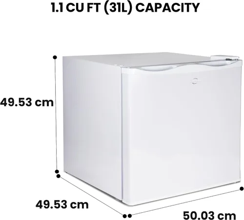 Miniatura 7 de Koolatron Congelador vertical blanco de 1.2 pies cúbicos de capacidad, 1 estante con cable, listo para garaje, almacenamiento de carne