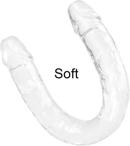 Miniatura 3 de Consoladores grandes y gruesos de doble extremo de 18 x 1.6 pulgadas para mujeres, consolador realista para simulación de vagina anal, súper largo