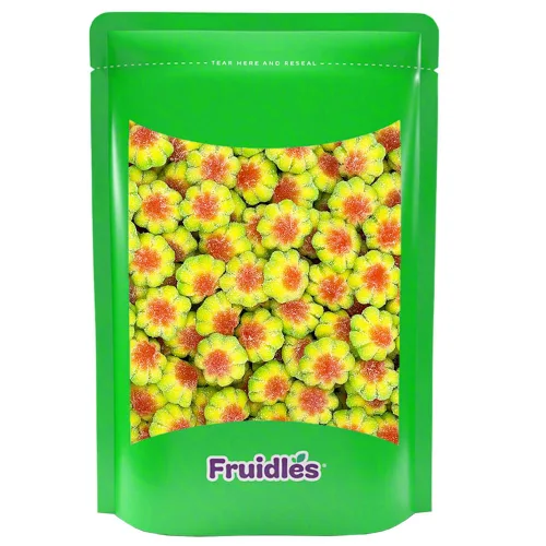 Miniatura 4 de Fruidles Sour Flowers Gummy Candy, deliciosas gomitas de sabores de frutas recubiertas de azúcar (1 libra)