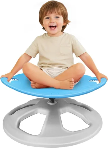 Zhenx Silla giratoria para niños autistas con asas, asiento giratorio sensorial de capacidad de 220 libras, juguete sensorial para adolescentes con