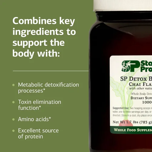 Miniatura 4 de Standard Process SP Detox Balance Chai - Limpieza desintoxicante con proteína de guisante, hierro, magnesio y colina, vegano, sin lácteos y sin