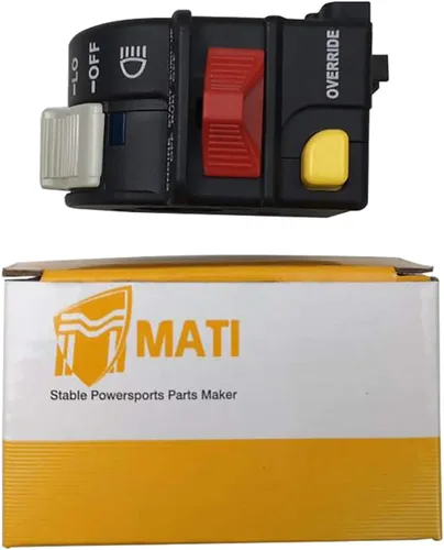 Miniatura 6 de M MATI 4010191 Faro delantero izquierdo para manillar HI LO Off Switch Assembly para Polaris Scrambler 400 1999-2001 Xplorer 250 2000-2001