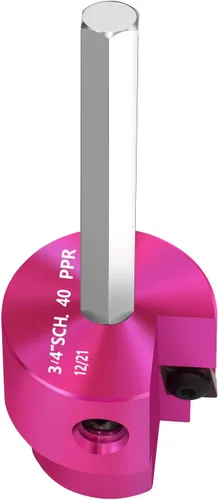Miniatura 19 de Escariador de Tubería de PVC Cabezal de 1 Pulgada, Protector de Accesorios de PVC con Eje Hexagonal de 1/4 de Pulgada, Escariador de Accesorios