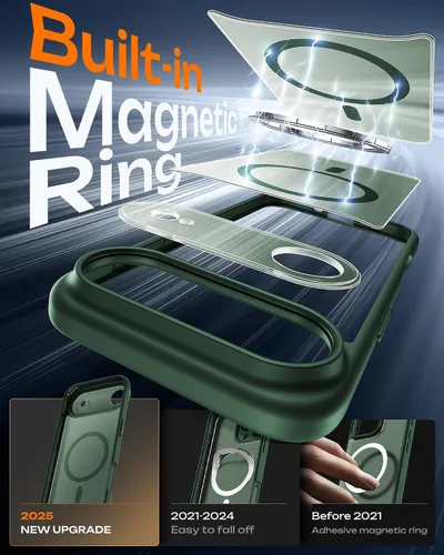 Miniatura 316 de TOCOL Funda para iPhone 11, compatible con Magsafe, protección completa de cámara, imanes integrados, protección contra caídas, funda translúcida