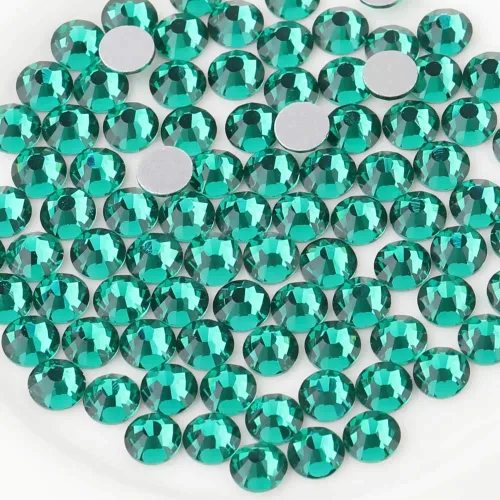 Miniatura 61 de Beadsland 1440 diamantes de imitación de cristal con parte trasera plana, gemas redondas, ámbar, SS3, 0.047-0.055 in