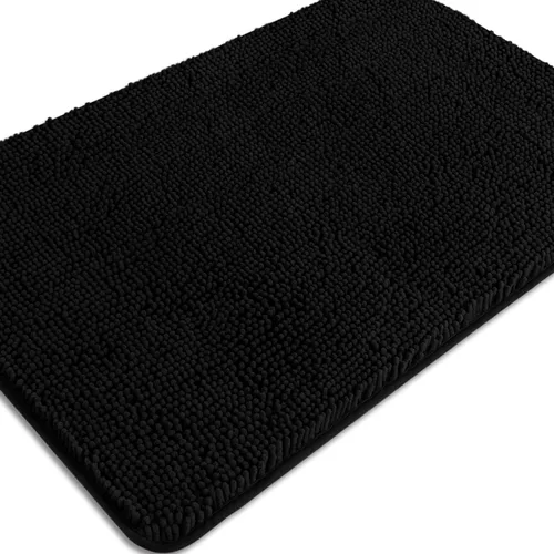 Miniatura 616 de Alfombra de baño pequeña de 12 x 18 pulgadas, lavable y absorbente, antideslizante, alfombra de baño de felpilla gruesa y suave para baño, ducha