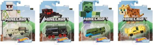 Miniatura 5 de Hot Wheels Juego completo de 7 personajes de videojuegos de Minecraft de 2020 1:64
