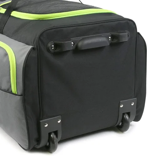 Miniatura 6 de Fila Bolsa de lona grande con 7 bolsillos, gris, lima, (GreyNeon Lime), Bolsa de lona grande con 7 bolsillos