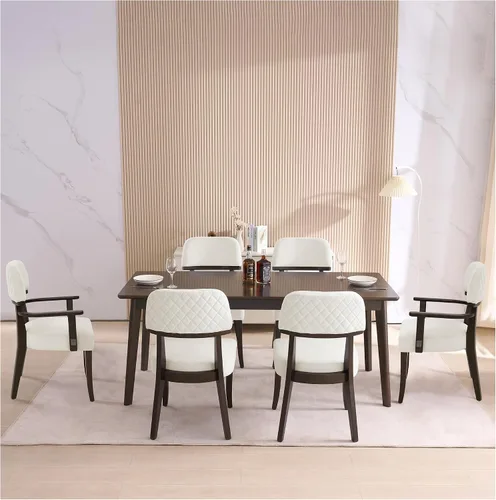 Miniatura 36 de adochr Sillas de comedor de terciopelo con brazos, sillas de comedor tapizadas con patas de madera dura y respaldo curvado abierto, sillas de cocina