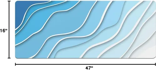 Miniatura 2 de Tapete de baño geométrico azul para bañera, antideslizante, de secado rápido y absorbente, de tierra de diatomeas, para fregadero de cocina