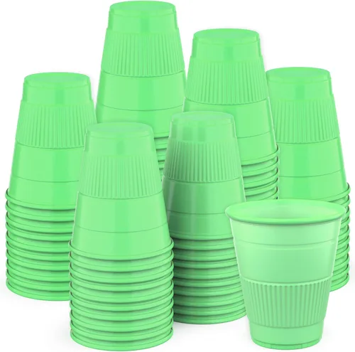 Miniatura 19 de Vasos desechables Paquete de 50 Vasos de plástico de 5 onzas, tazas de baño pequeñas perfectas como medicina, agua, enjuague, enjuague bucal