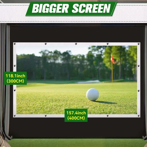 Miniatura 5 de Aikeec - Pantalla de impacto para simulador de golf: Pantalla de impacto de golf de 7 mm de espesor para entrenamiento en interiores/hogar/garaje