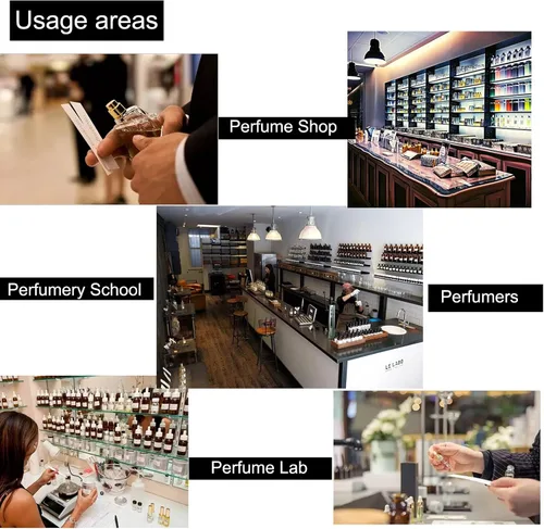 Miniatura 3 de NA - 200 tiras probadoras de aceites esenciales para pruebas de perfume, marcadores de fragancia de aromaterapia para poner mochila, probador, tiras