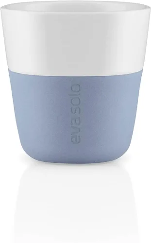 Miniatura 19 de Eva Solo 2 Tazas Tumbler de Espresso Tazas de Café Tumbler de Porcelana de 3 oz con Agarre Recubierto de Silicona Diseño Danés, Funcionalidad