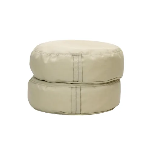 FDP 13925-SD - Cojines redondos de suelo de olefina de 16 pulgadas con asas, para interiores y exteriores, asientos flexibles para decoración del