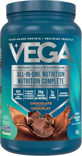Miniatura 11 de Vega Protein and Greens Proteína en polvo, chocolate, 0.71 oz de proteína a base de plantas más verduras, vegano, sin OMG, proteína de guisante