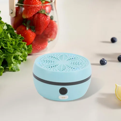 Miniatura 5 de Lavadora de frutas y verduras, dispositivo limpiador de verduras portátil con 3 engranajes de limpieza purificador de lavadora de frutas para Azul