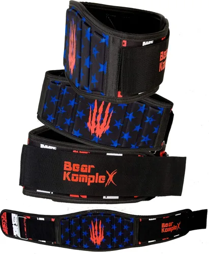 Miniatura 6 de Bear KompleX Cinturón de levantamiento de pesas para hombres y mujeres, ajustable, cómodo y de perfil bajo, cinturón resistente para levantamiento