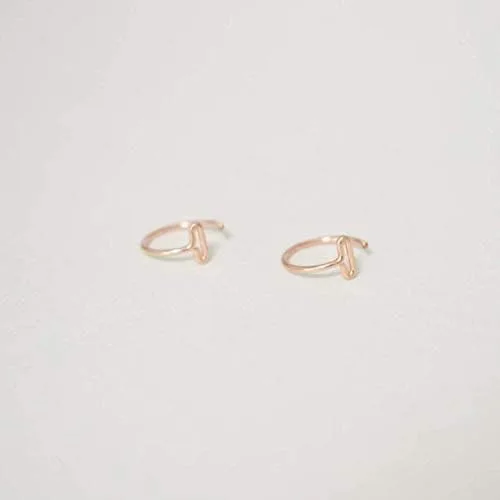 Miniatura 7 de Aretes de barra pequeña para abrazar, aretes de abrazo