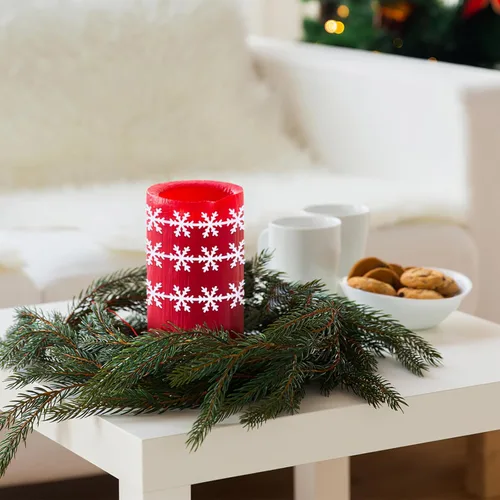 Miniatura 4 de BESTOYARD Cinta de copo de nieve de 16.4 pies con ribete de poliéster blanco para decoración de árbol de Navidad, cinta de vacaciones para envolver