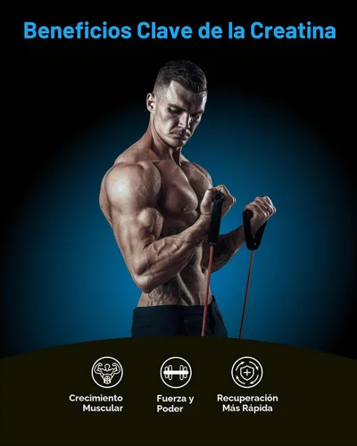 Miniatura 6 de Gomitas de creatina para mujeres y hombres – 5000 mg de creatina pura monohidrato masticables – Gomitas sin azúcar para el crecimiento muscular