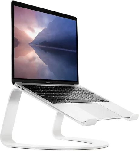 Twelve South Curve para MacBooks y Laptops | Soporte ergonómico de refrigeración para escritorio para el hogar u la oficina, color blanco (edición