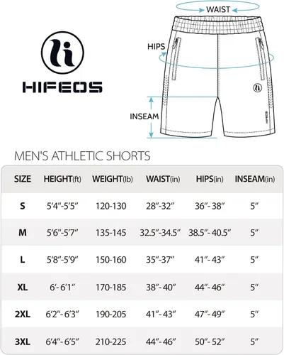Miniatura 6 de HIFEOS Pantalones cortos deportivos para hombre, pantalones cortos de entrenamiento para correr, tenis, gimnasio, 5, 7, 9 pulgadas, cómodos