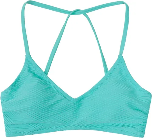 Miniatura 57 de CUPSHE - Parte superior de bikini para mujer; traje de baño superior con diseño cruzado, tirantes delgados y escote en V