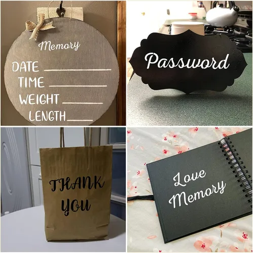 Miniatura 3 de Plantillas de letras del alfabeto para pintar, paquete de 16 plantillas de plantillas de letras para madera, pasteles, galletas y manualidades